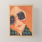Ginger hair girl Mini Art Print Gallery Image 1
