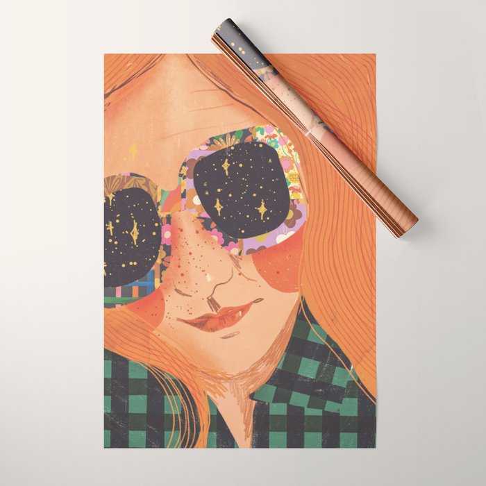 Ginger hair girl Wrapping Paper Gallery Image 1