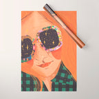 Ginger hair girl Wrapping Paper Gallery Image 1