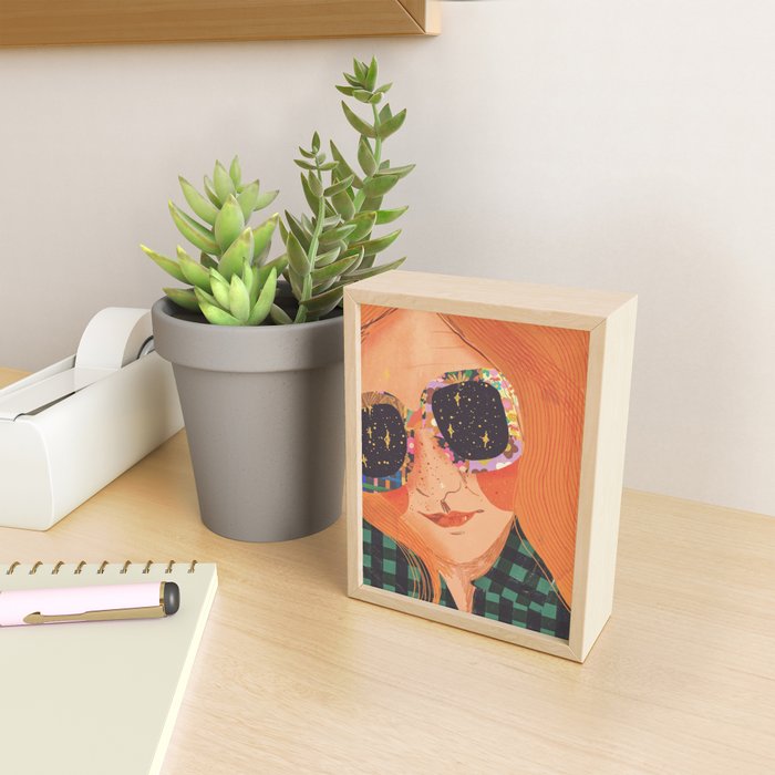 Ginger hair girl Mini Art Print Gallery Image 2