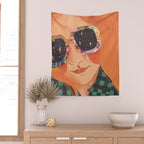 Ginger hair girl Wall Tapestry Gallery Image 2