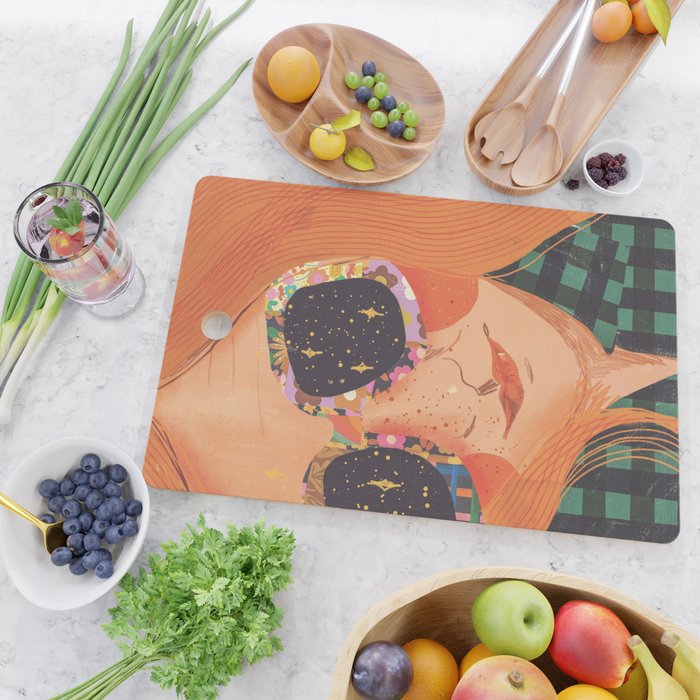 Ginger hair girl Cutting Board Gallery Image 2