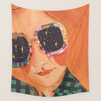 Ginger hair girl Wall Tapestry Gallery Image 4