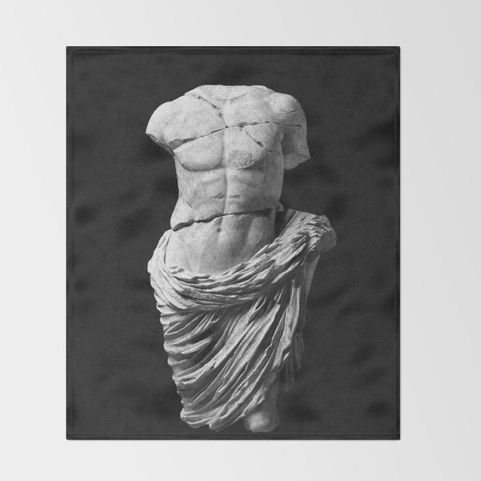 Greek God  Throw Blanket Gallery Image 2