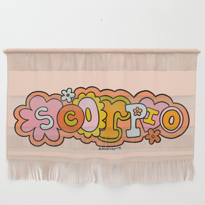 Scorpio Doodle Letters Wall Hanging Gallery Image 1