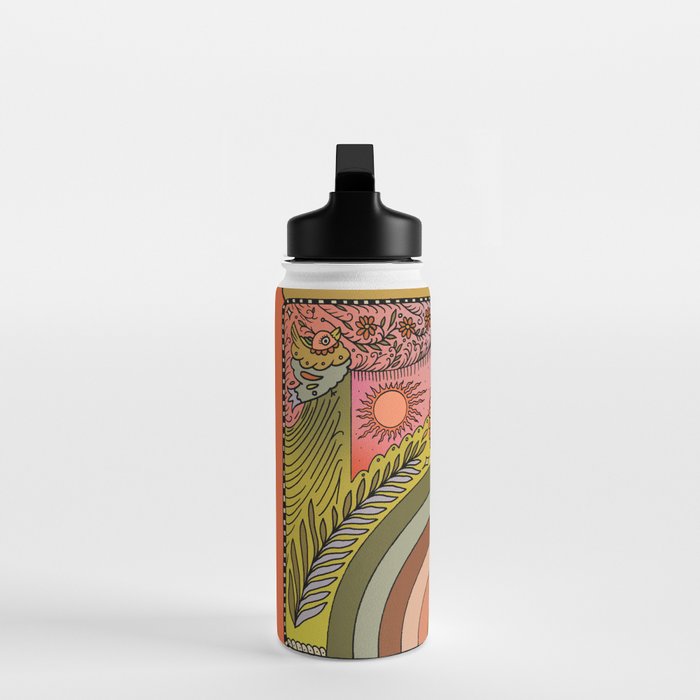 Rainbow In The Fernbed II Water Bottle Gallery Image 3