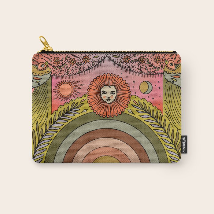 Rainbow In The Fernbed II Carry All Pouch Gallery Image 1