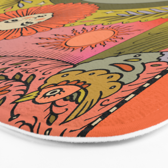 Rainbow In The Fernbed II Bath Mat Gallery Image 3