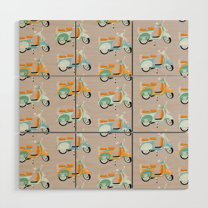 Vespa Wood Wall Art Gallery Image 1