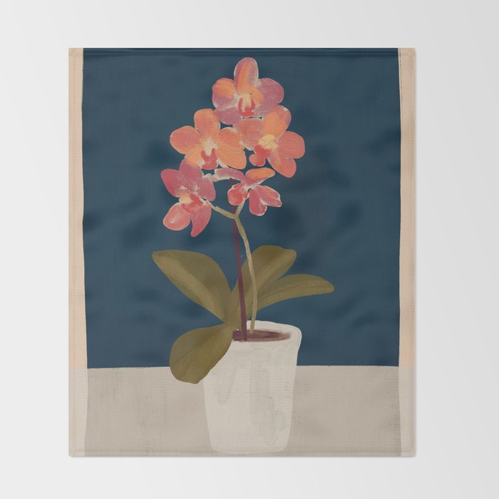 Orchid Throw Blanket Gallery Image 2