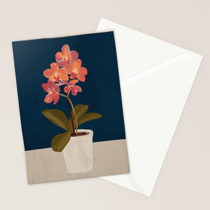 Orchid Stationery Card Gallery Image 2