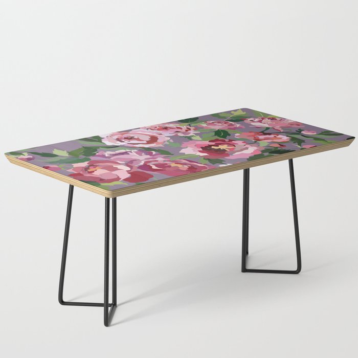 Happy peony lilac background Coffee Table Gallery Image 1