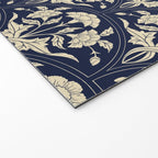 Victorian Botanicals Cornflower In Navy Blue Welcome Mat Gallery Image 2