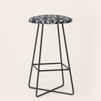 Victorian Botanicals Cornflower In Navy Blue Stool Gallery Image 1