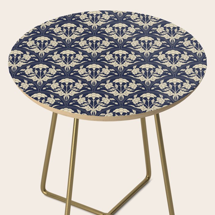 Victorian Botanicals Cornflower In Navy Blue Side Table Gallery Image 2