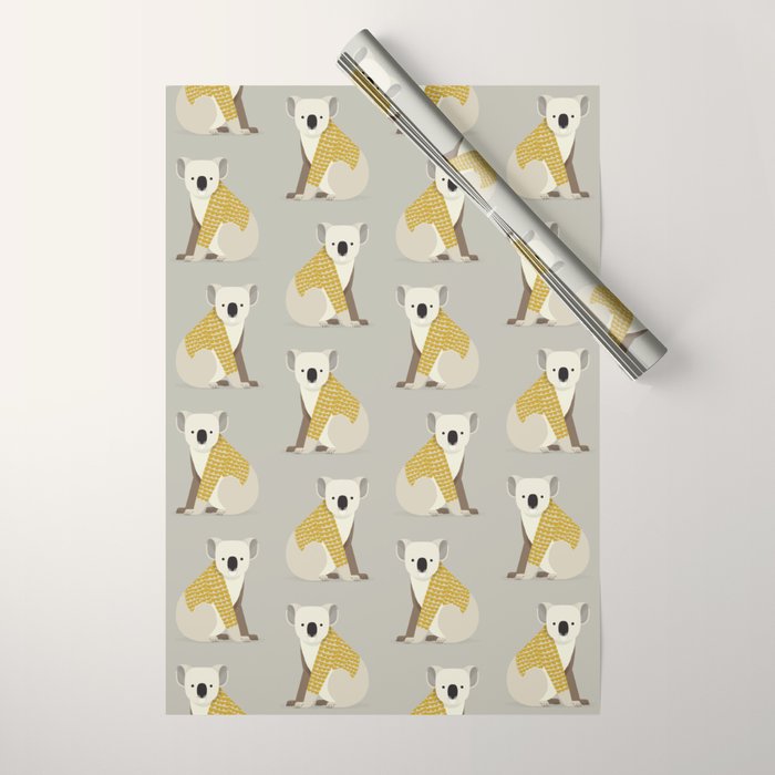 Whimsical Koala Wrapping Paper Gallery Image 1