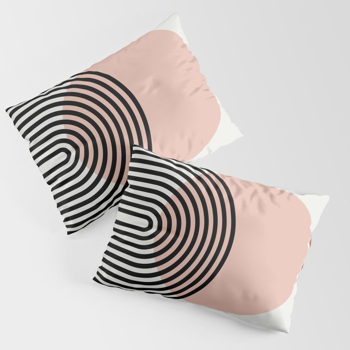 terracotta sun and moon abstract  Pillow Sham Gallery Image 1