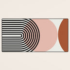terracotta sun and moon abstract  Desk Mat Gallery Image 3