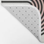 terracotta sun and moon abstract  Bath Mat Gallery Image 2