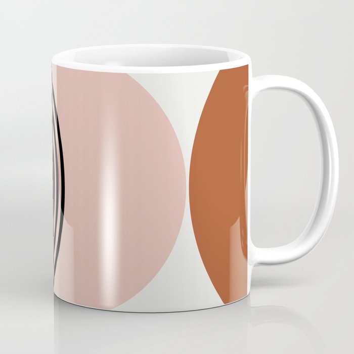 terracotta sun and moon abstract  Coffee Mug Gallery Image 1
