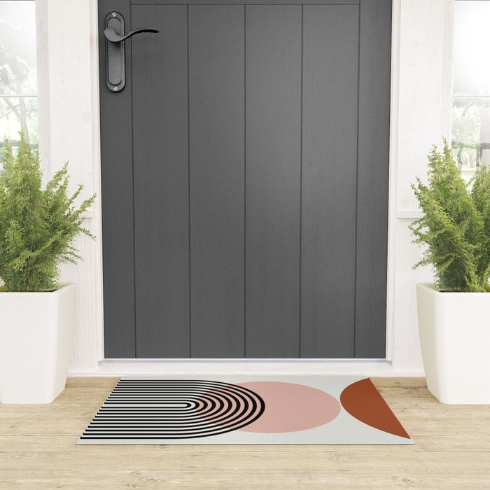 terracotta sun and moon abstract  Welcome Mat Gallery Image 3