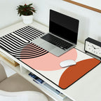 terracotta sun and moon abstract  Desk Mat Gallery Image 2