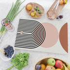 terracotta sun and moon abstract  Cutting Board Gallery Image 2