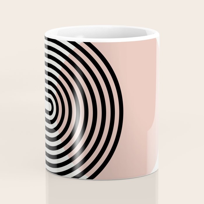 terracotta sun and moon abstract  Coffee Mug Gallery Image 4