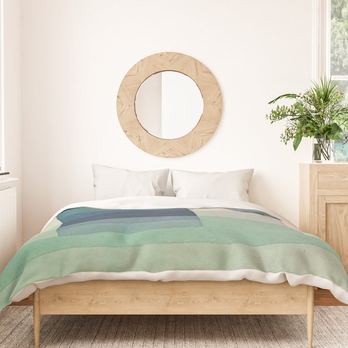 Paul Klee "Three Houses 1922" Duvet Cover Gallery Image 3