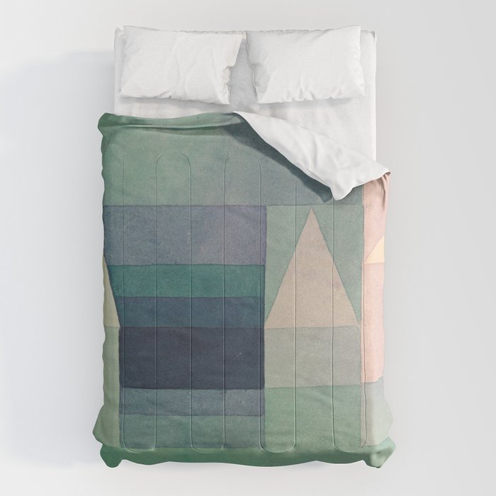 Paul Klee "Three Houses 1922" Comforter Gallery Image 6