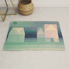 Paul Klee "Three Houses 1922" Rug Gallery Image 1