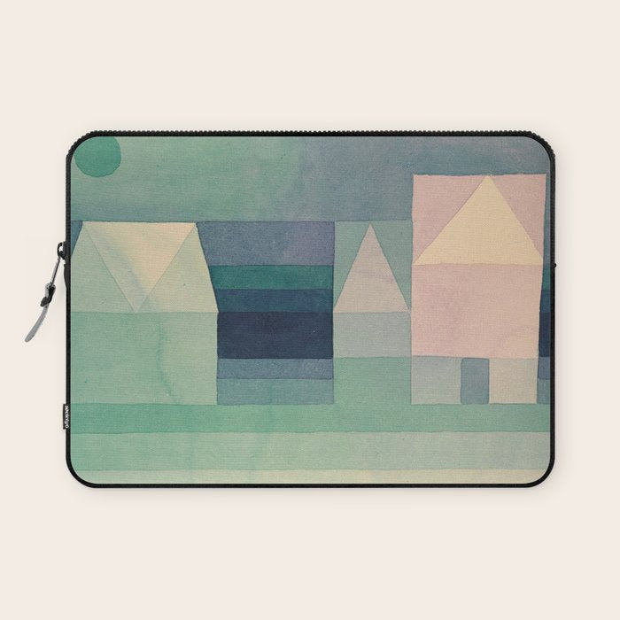Paul Klee "Three Houses 1922" Laptop Sleeve Gallery Image 1