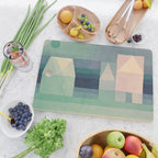 Paul Klee "Three Houses 1922" Cutting Board Gallery Image 2