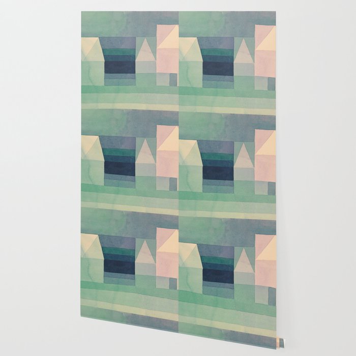 Paul Klee "Three Houses 1922" Wallpaper Gallery Image 2