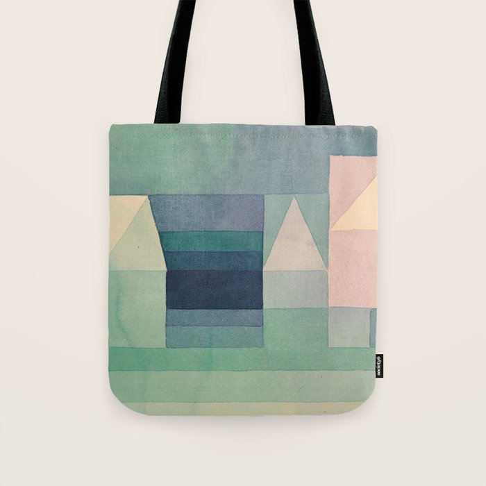 Paul Klee "Three Houses 1922" Tote Bag Gallery Image 1