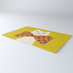 Cat with incredebly oversized humongous bowtie Rug Gallery Image 3