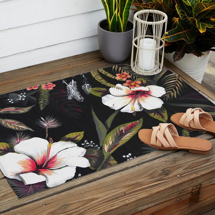 Tropical Night Outdoor Rug Gallery Image 2