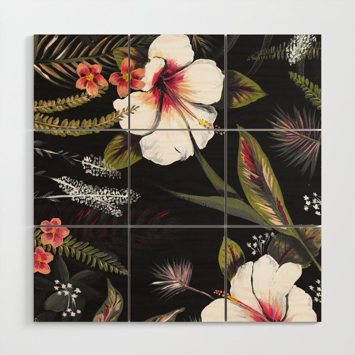 Tropical Night Wood Wall Art Gallery Image 1