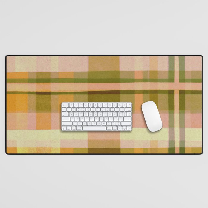 Colorful Plaid #1 Desk Mat Gallery Image 1