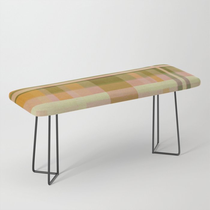 Colorful Plaid #1 Bench Gallery Image 1