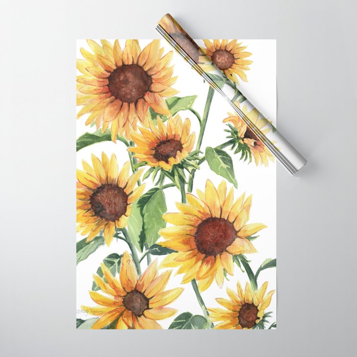 Sunflowers Wrapping Paper Gallery Image 1