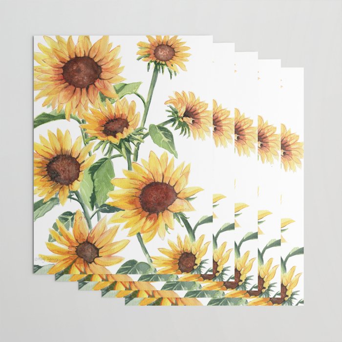 Sunflowers Wrapping Paper Gallery Image 3