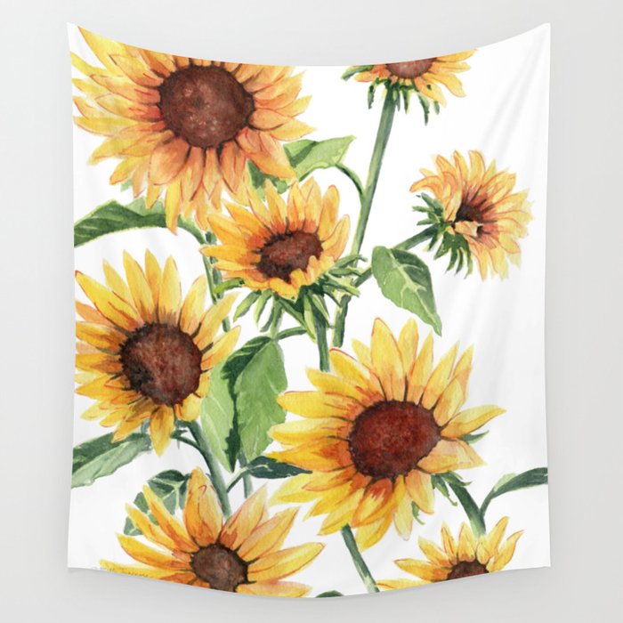 Sunflowers Wall Tapestry Gallery Image 1
