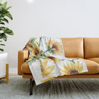 Sunflowers Throw Blanket Gallery Image 1
