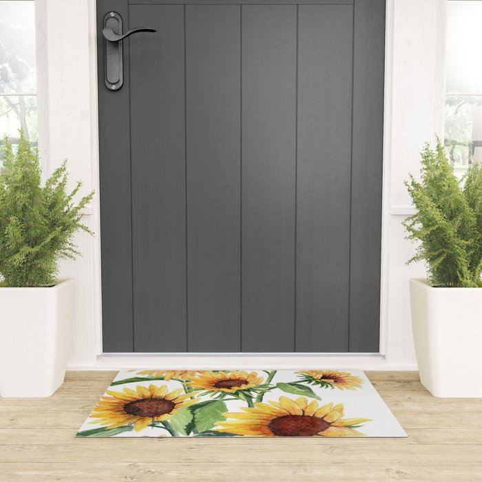 Sunflowers Welcome Mat Gallery Image 3