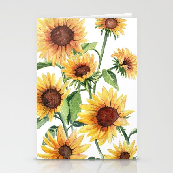 Sunflowers Stationery Card Gallery Image 2
