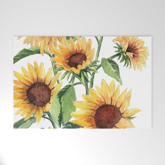 Sunflowers Welcome Mat Gallery Image 1