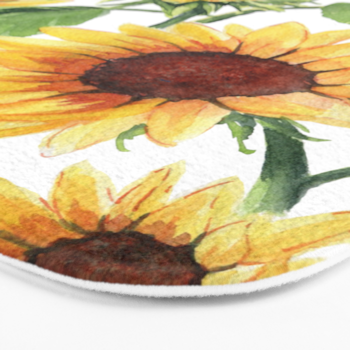 Sunflowers Bath Mat Gallery Image 3