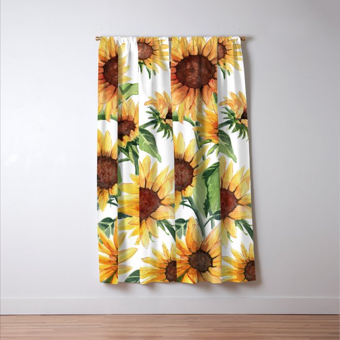 Sunflowers Window Curtain Gallery Image 3