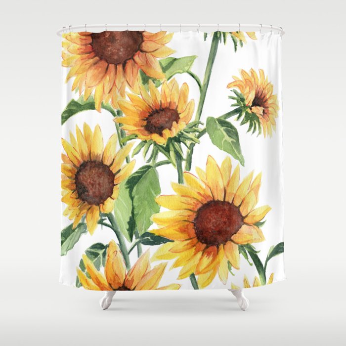 Sunflowers Shower Curtain Gallery Image 1